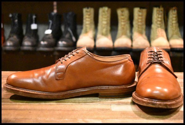 8 D ALDEN オールデン 9398 オックスフォード ブラウンカーフ プレーントゥ 茶 編み上げ レースアップ 短靴 ブーツ FK 441