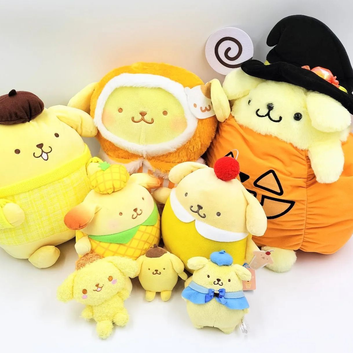 サンリオ ポムポムプリン ぬいぐるみ マスコット 大量 まとめ売り ポムポムプリン ぬいぐるみ マスコット 8点 まとめ売り サンリオ