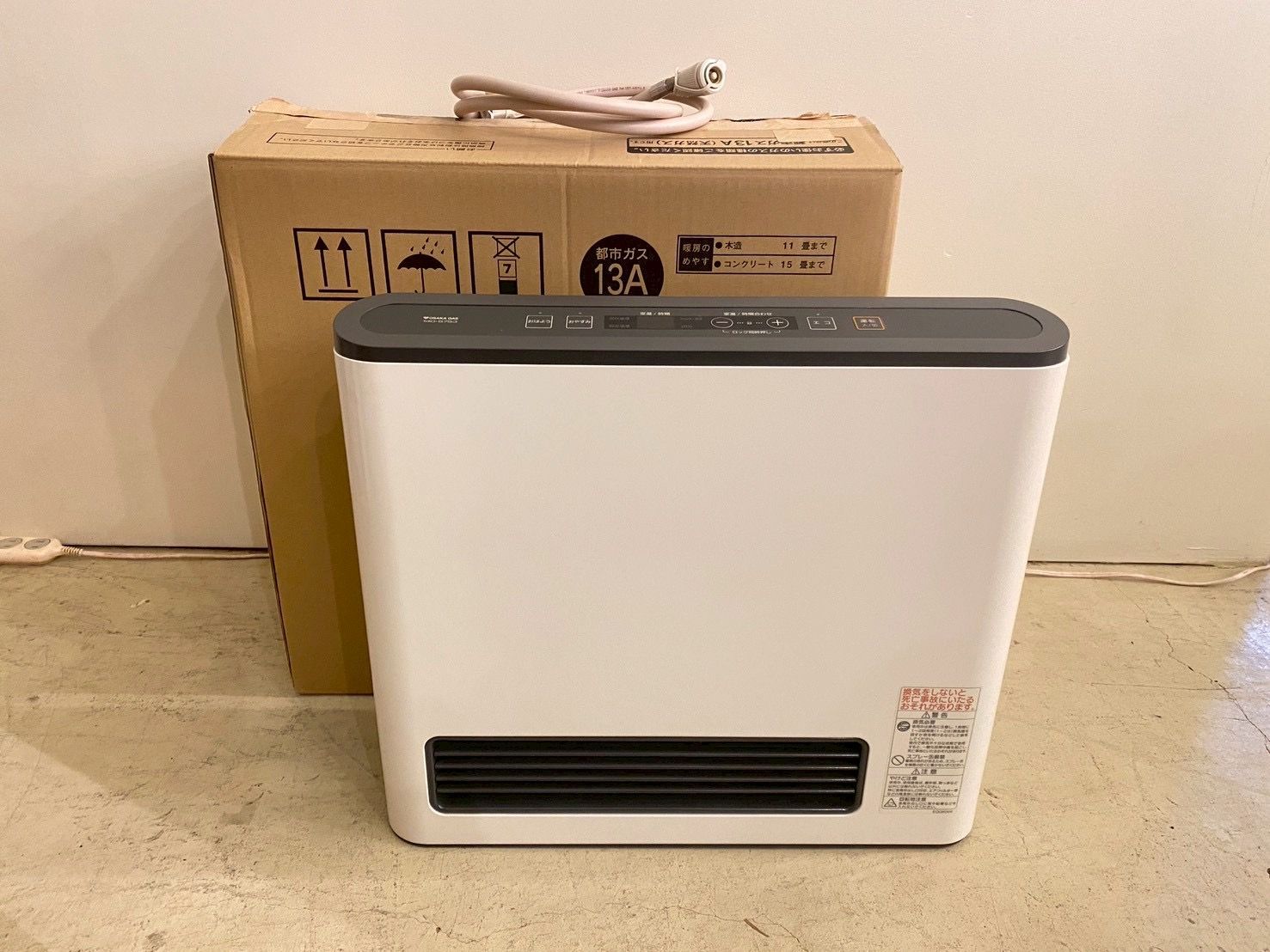 □ノーリツ ガスファンヒーター 都市ガス用 GFH-4002S-W5 大阪ガス