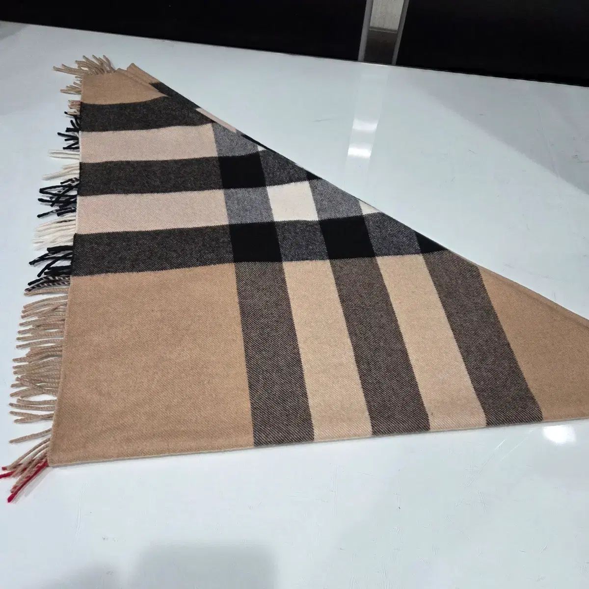  バーバリー バンダナ 숄-マフラー 23 三角カシミア - 使用感なし 収納ボックス主とする マフラー 小物