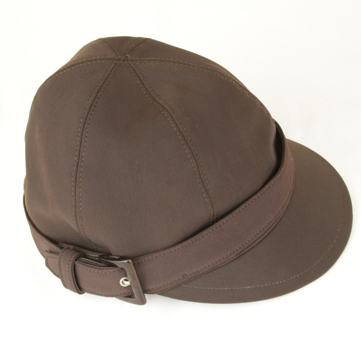 プラダ ナイロンベルト キャスケット ナイロン ポリウレタン ブラウン その他 帽子