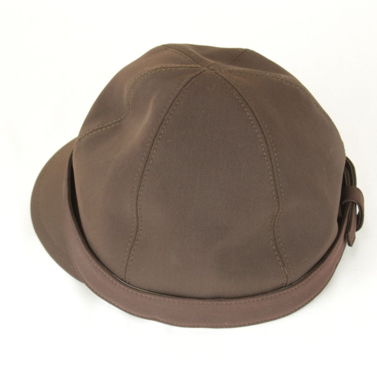 プラダ ナイロンベルト キャスケット ナイロン ポリウレタン ブラウン