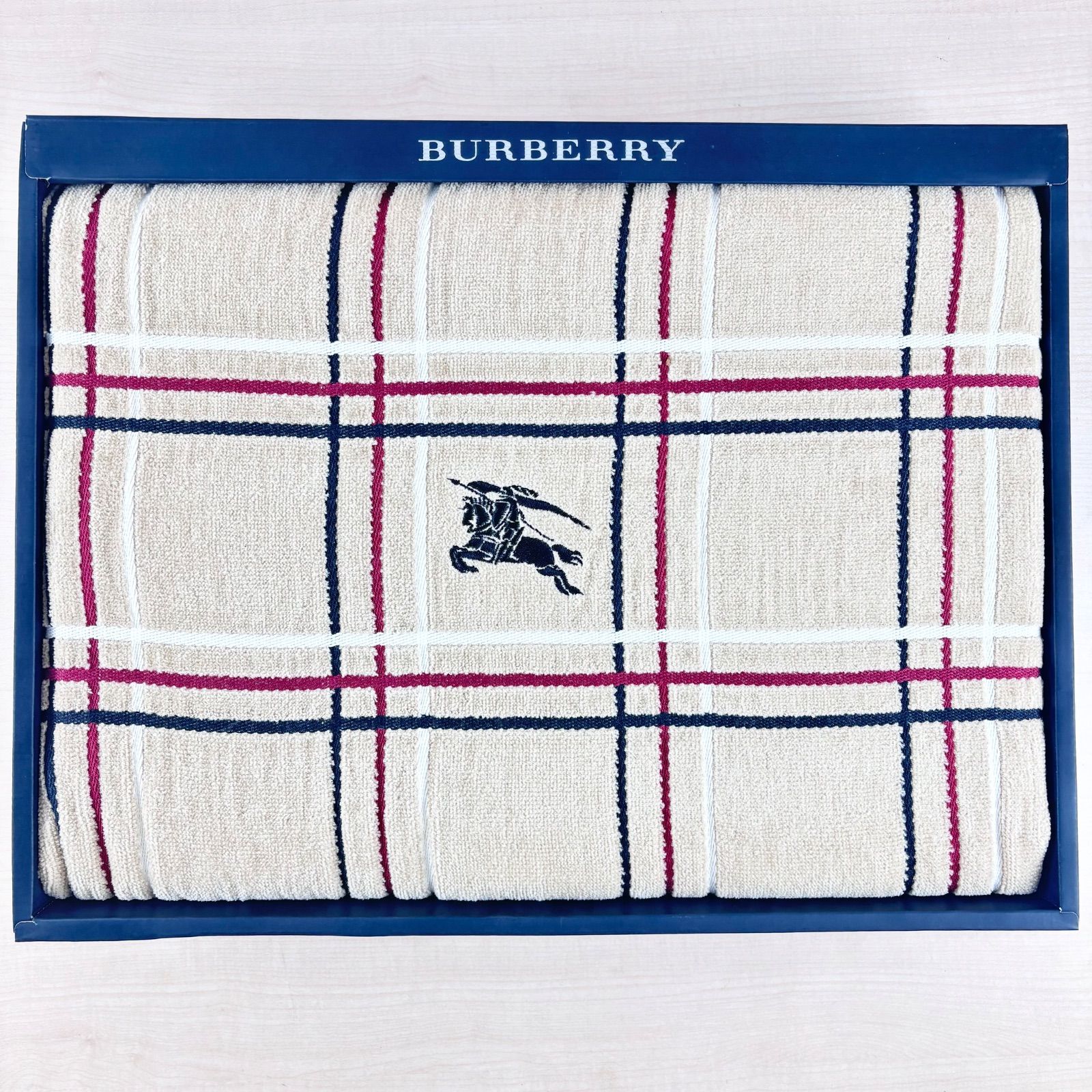 未使用品】BURBERRY 西川産業 タオルケット 140×190cm 綿100％ - メルカリ