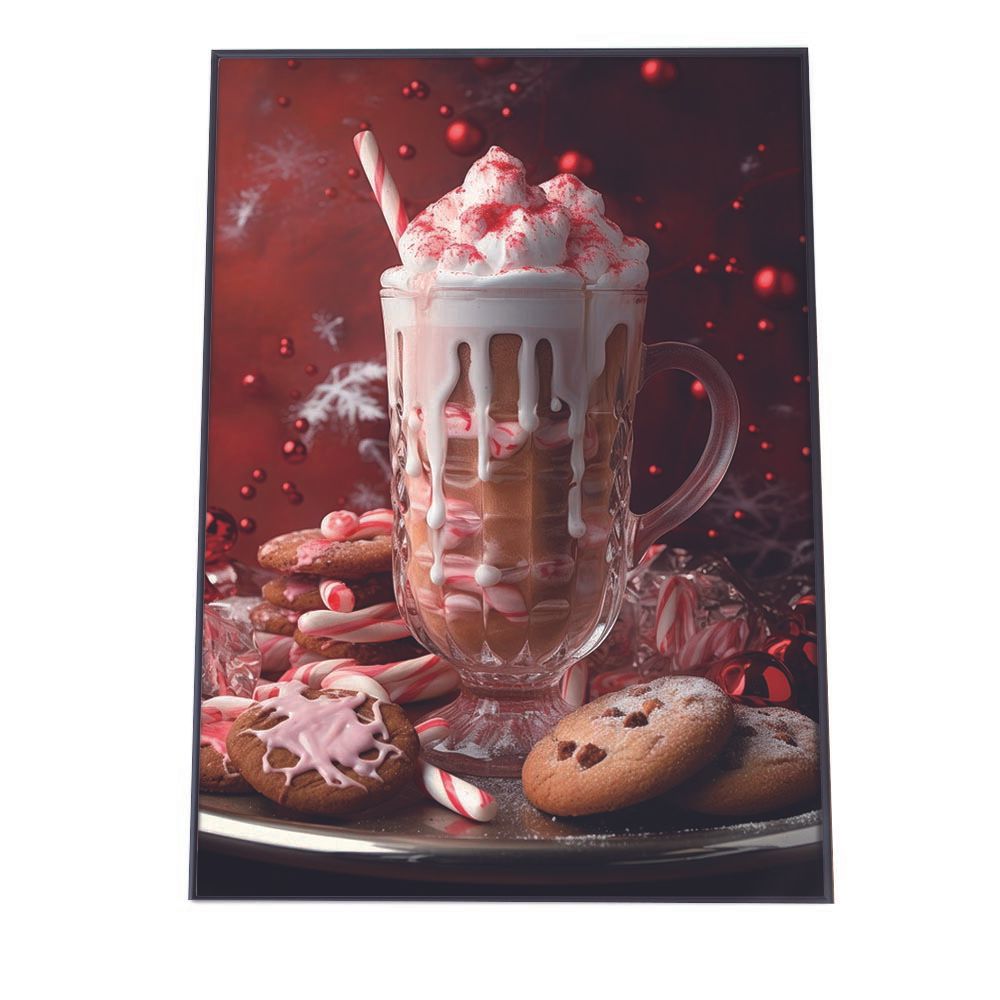 【B1サイズ（約73x103cm）】【lh-poster-2976】【フレーム付き】クリスマスポスター Christmas ウォールアート ホリデーデコレーション 壁飾り インテリア デザイン 冬 オーナメント ツリー