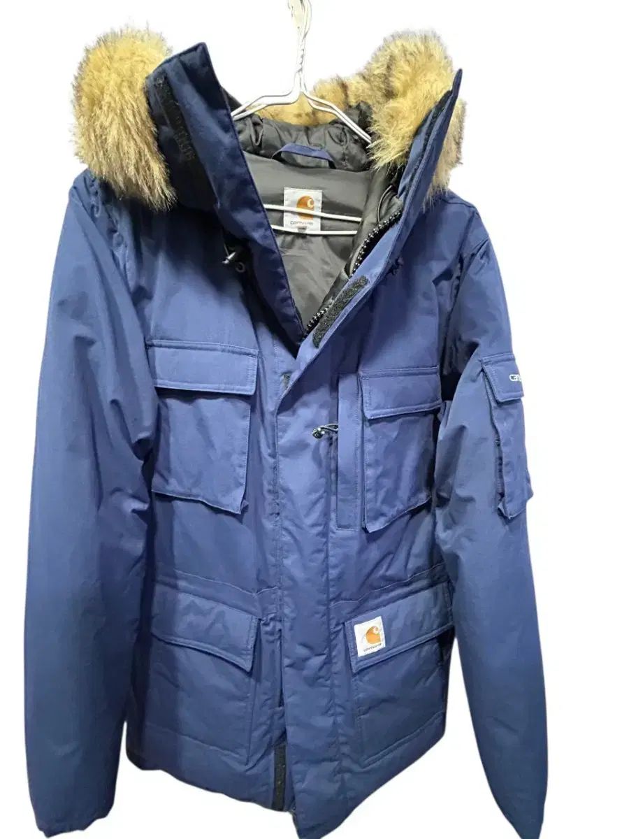 Carhartt カーハート ネイビー フード ダウン アウター S - メルカリ