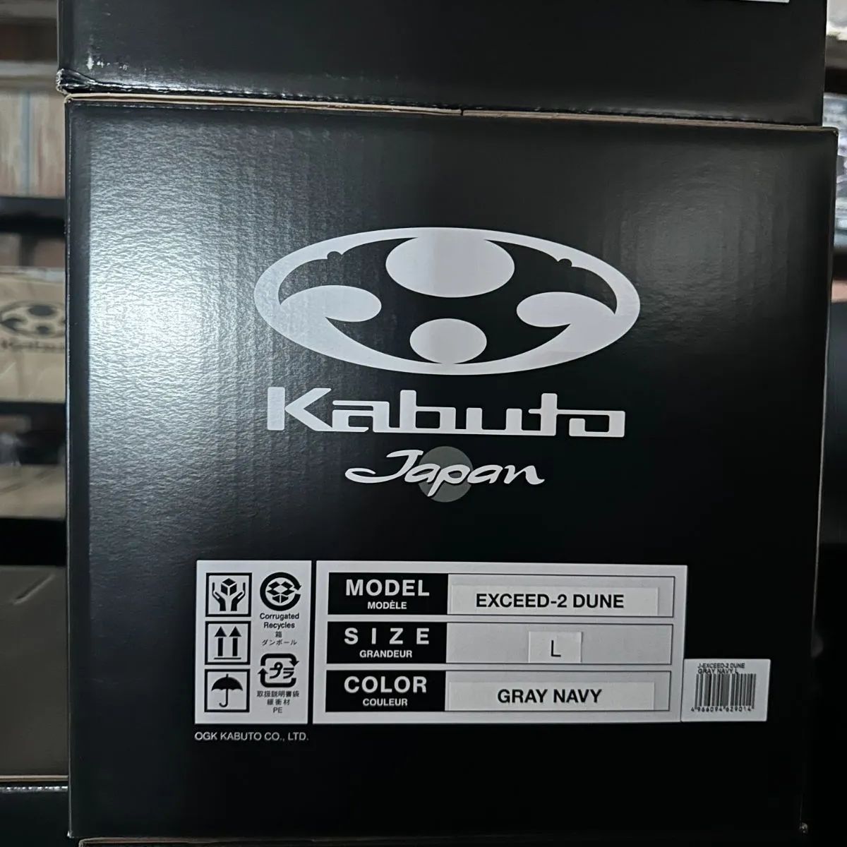 OGK カブト EXCEED 2 DUNE グレーネイビー Lサイズ 59 60 cm