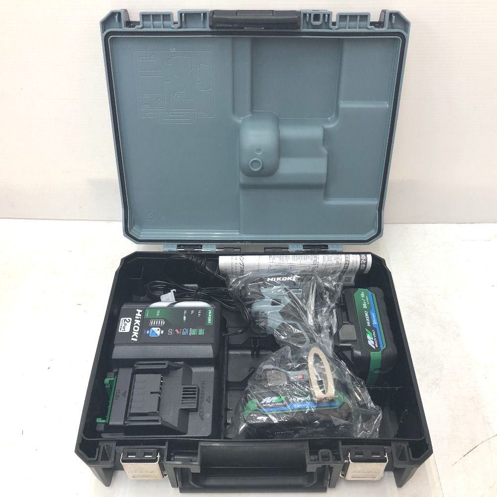 HiKOKI マルチボルト36 V コードレスインパクトドライバ アイスグレー ケース 充電器 バッテリ セット WH 36 DD 2 XHSZ IG