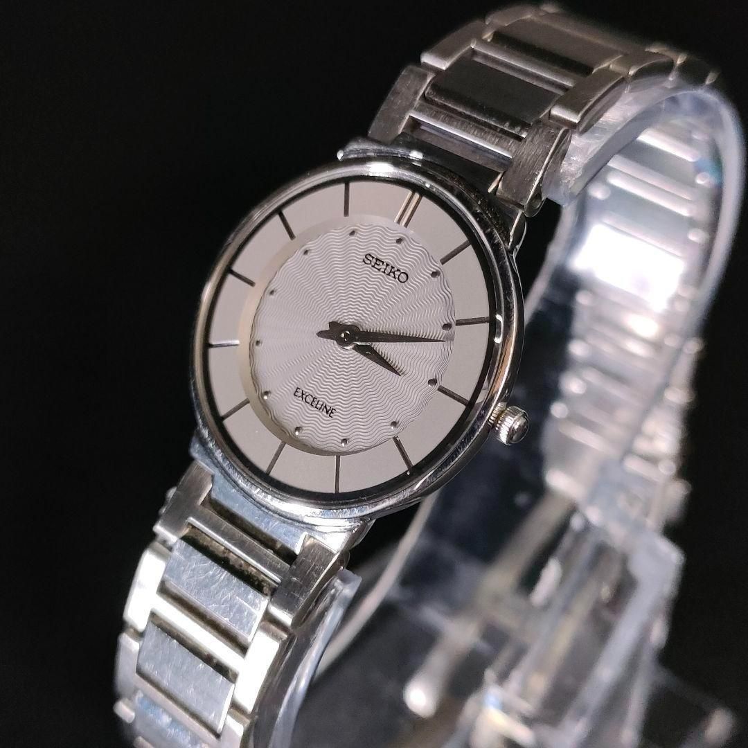 716‐11 美品 SEIKO セイコー EXCELINE エクセリーヌ 4J40 グレー