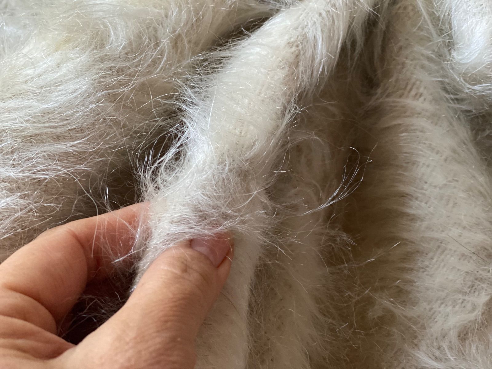 トルコのヴィンテージシイルトバッタニイェ！アンゴラヤギのモヘアのみ