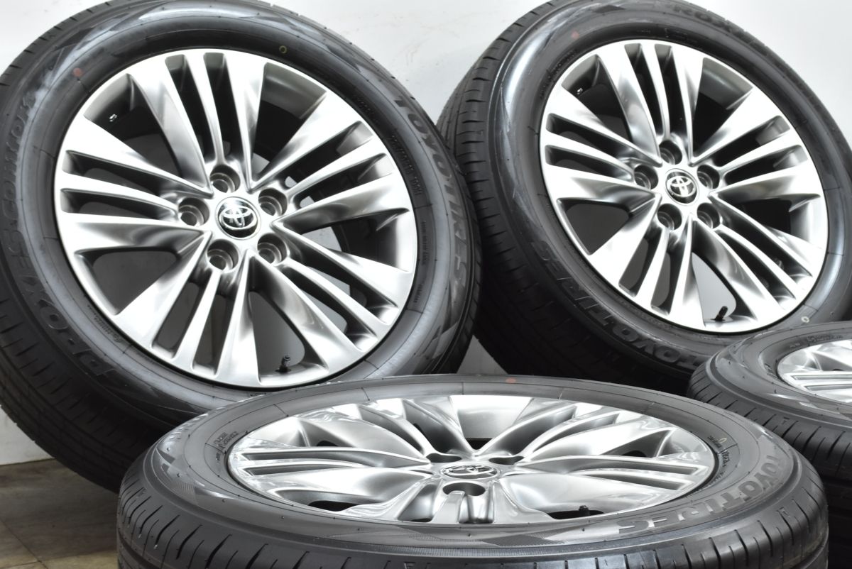 製 新車外し バリ溝 トヨタ 40 アルファード 18 in 7 J PCD 120 トーヨー 225 60 R ヴェルファイア 流用 納車外し