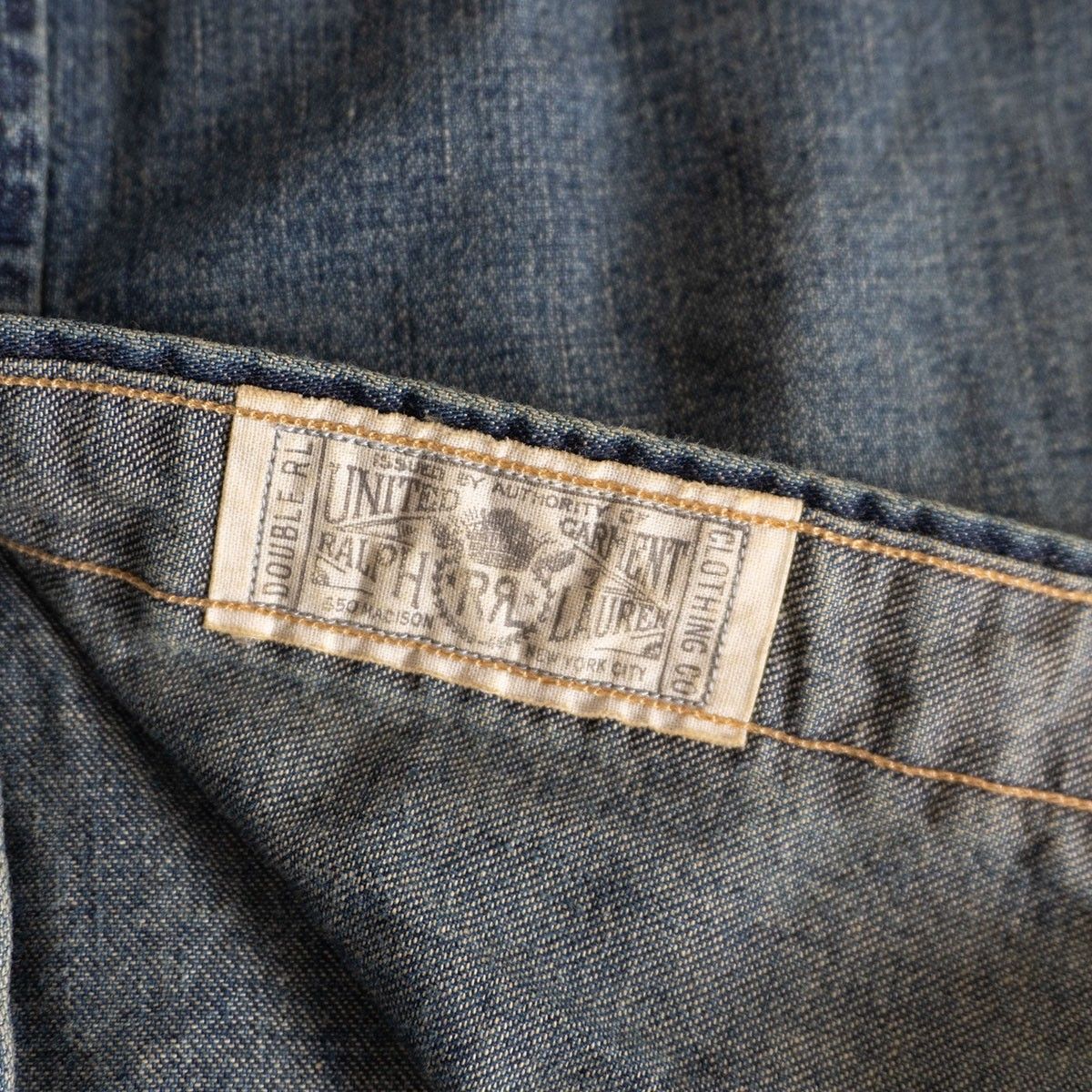 美品】RRL 【インディゴ バッファロー デニム ウエスタン シャツ】L