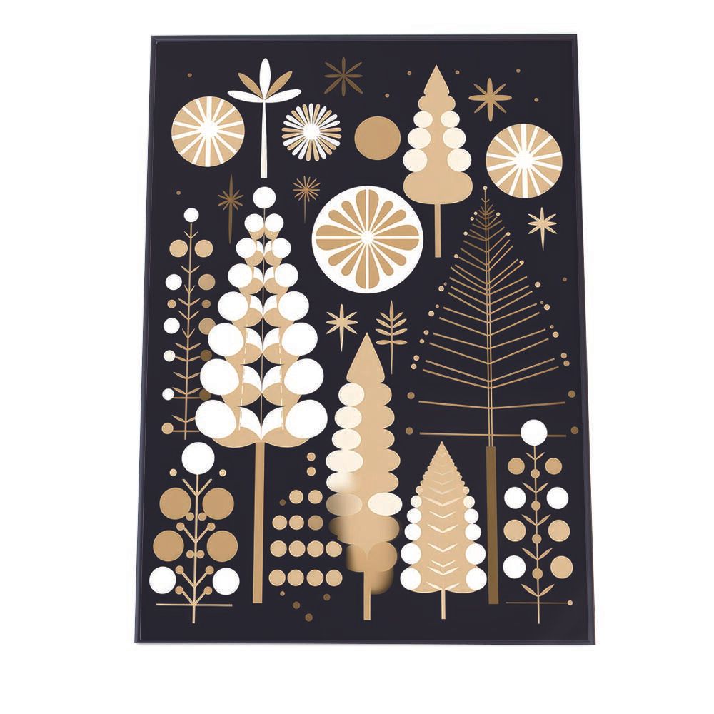 【A1サイズ（約59x84cm）】【lh-poster-3050】【フレーム付き】クリスマスポスター Christmas ウォールアート ホリデーデコレーション 壁飾り インテリア デザイン 冬 オーナメント ツリー