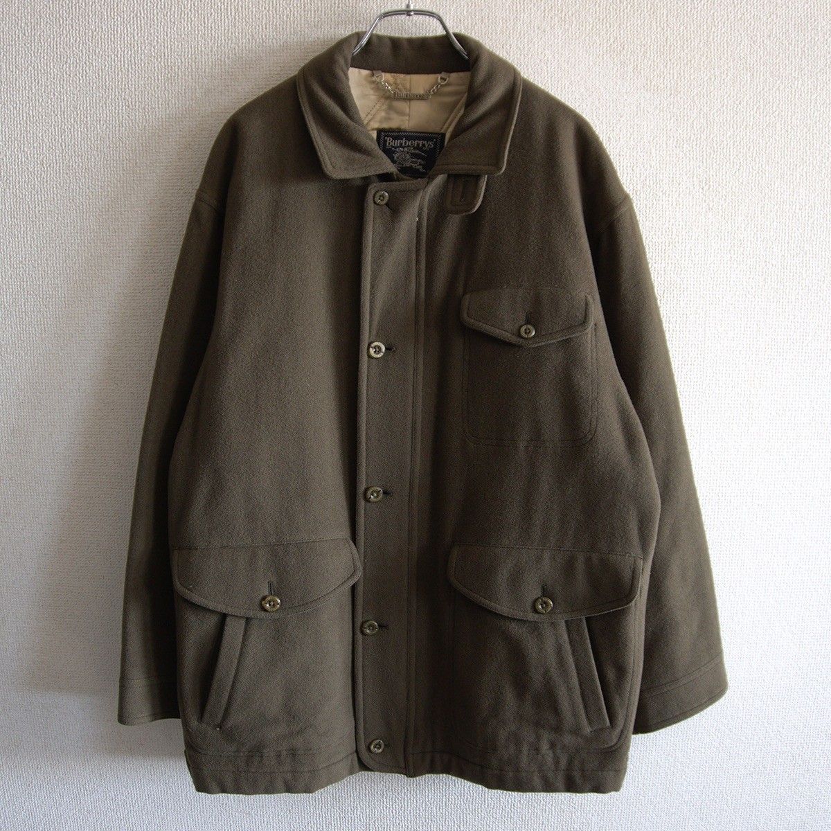 雰囲気抜群 ウールジャケット キルティングラインイング M バーバリーズ s 2512013