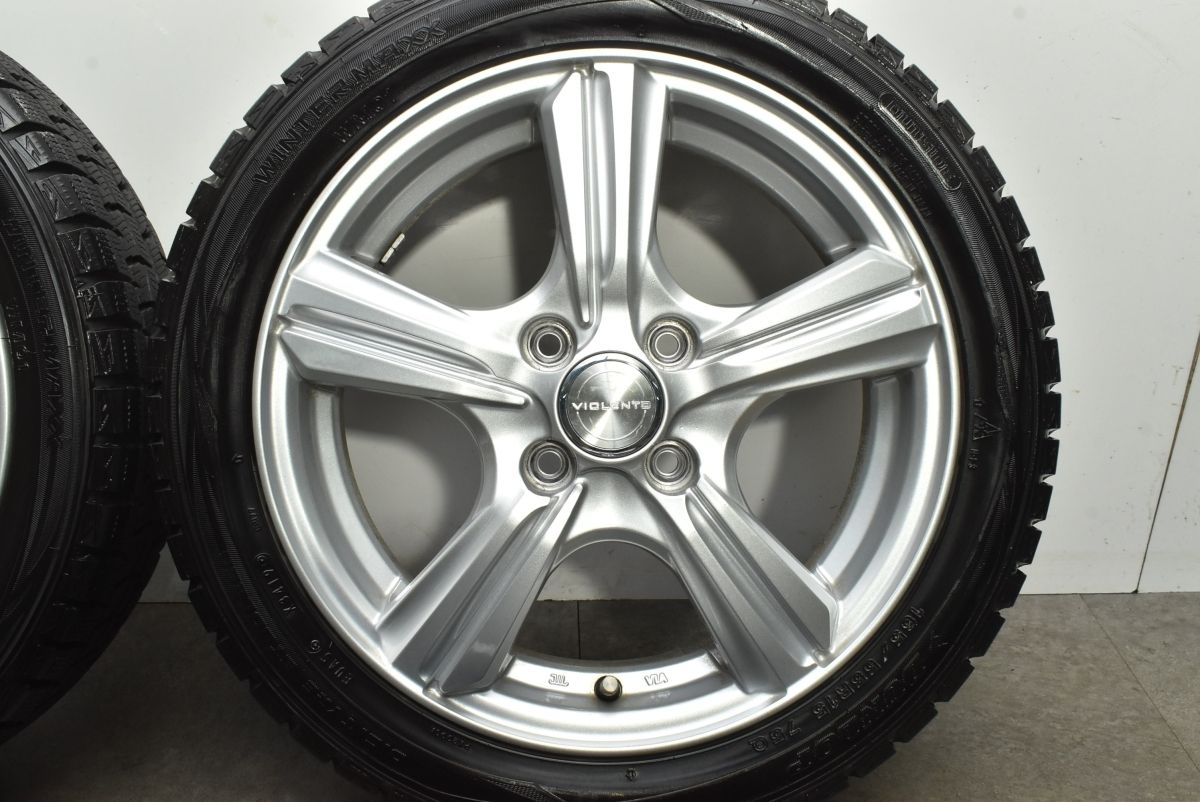  良好品 15 in 4 5 J 45 PCD 100 ウィンターマックスWM 01 165 55 R N BOX ONE ルークス ワゴンR スペーシア タント ウェイク 15インチ タイヤ ホイールセット