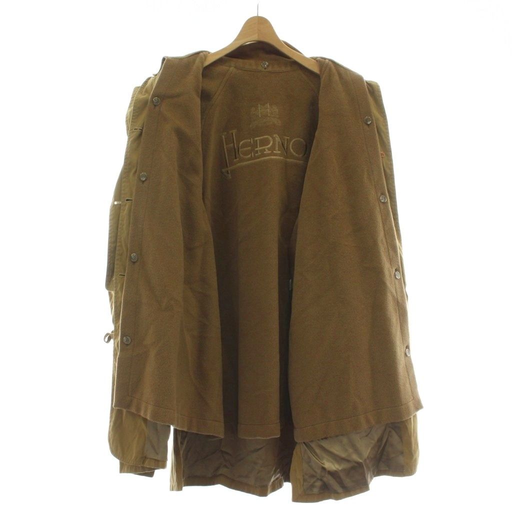 ヘルノ HERNO ヴィンテージ ステンカラーコート アウター ナイロン混