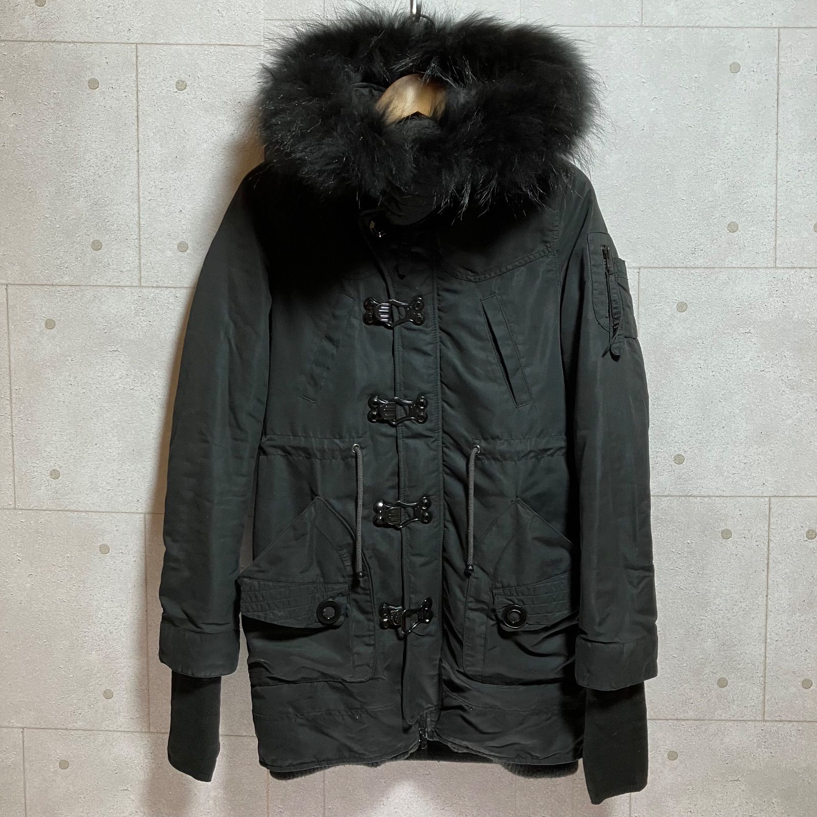 SLY スライ ラクーンファー モッズコート N3B ミリタリージャケット S