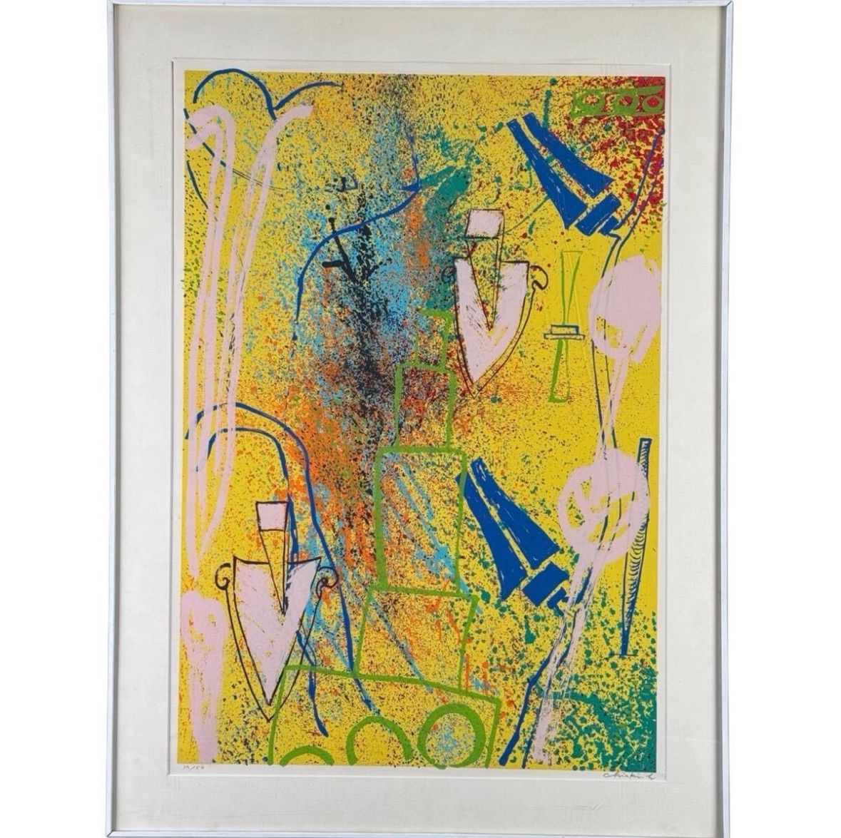 堀越千秋「星への塔」シルクスクリーン 25号大 がん治療情報表紙絵作品