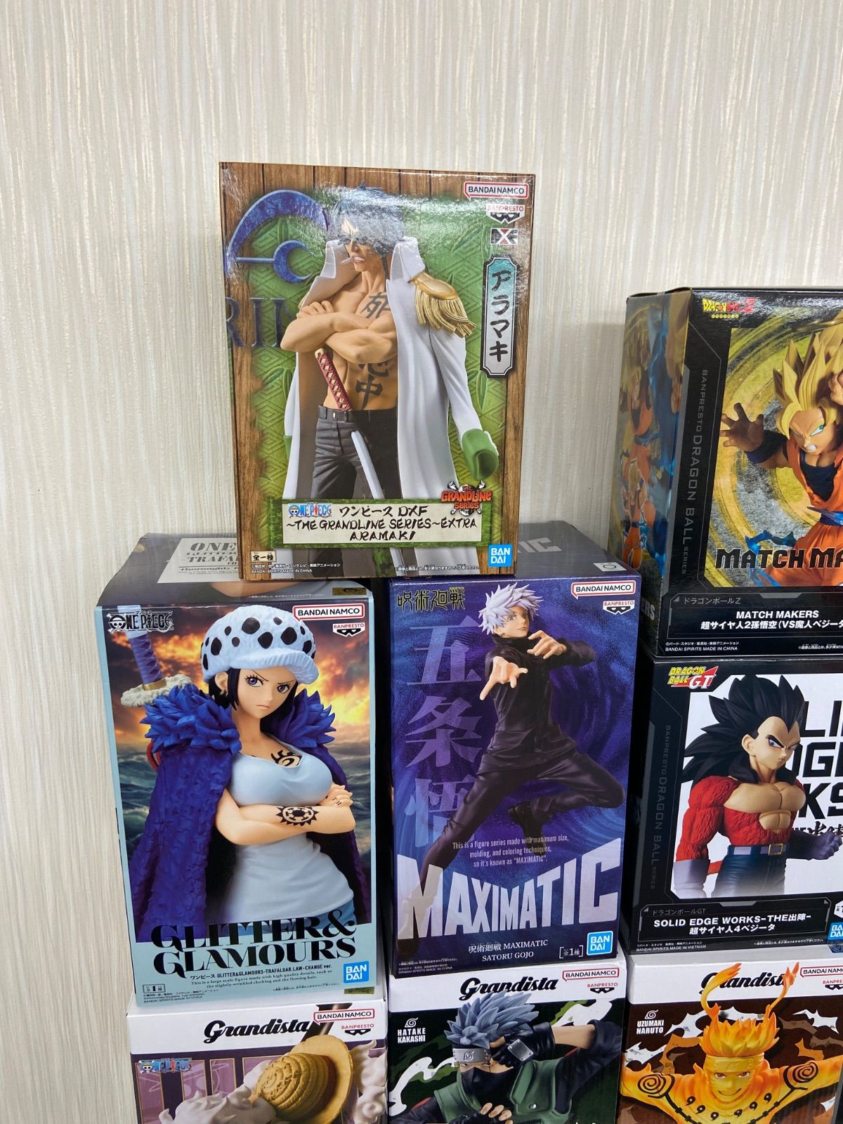 人気プライズ フィギュア 24点 呪術廻戦 ナルト ワンピース 未開封 ジャンプ フィギュア まとめ 計15点 プライズ ワンピース