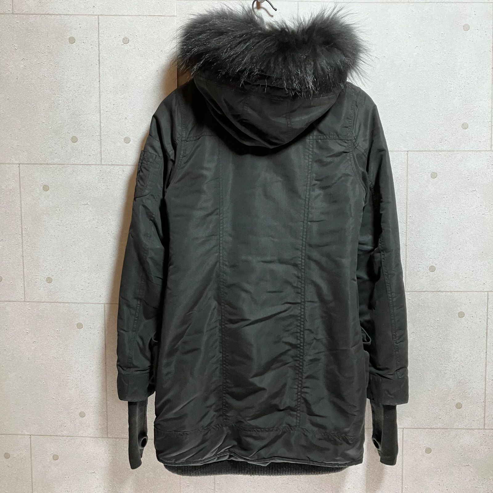 SLY スライ ラクーンファー モッズコート N3B ミリタリージャケット S