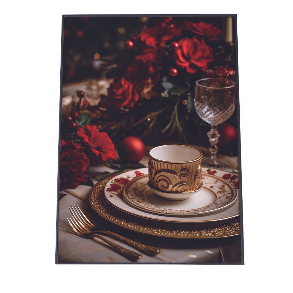 【A2サイズ（約42x59cm）】【lh-poster-3075】【フレーム付き】クリスマスポスター Christmas ウォールアート ホリデーデコレーション 壁飾り インテリア デザイン 冬 オーナメント ツリー