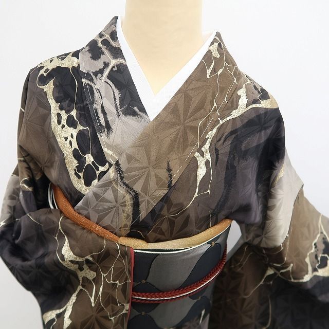  ❁tomihisa❁ 着物 正絹 仕付け糸付 トールサイズ アートを纏い の美しさに心躍る 小紋 7342 小紋 着物