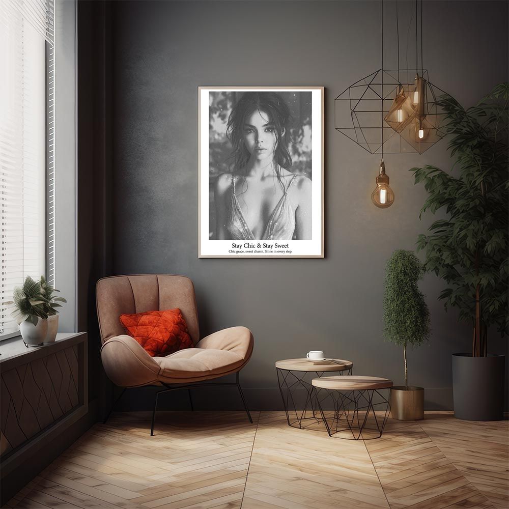 B4サイズ（約25x36cm）】【lh-poster-3105】セクシー美女 アート