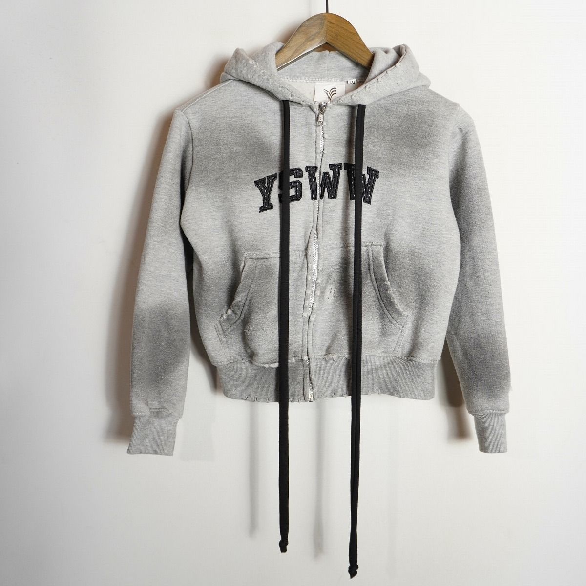 正規 美品 YORI SPORT ヨリ スポーツ YSWW LOGO ZIP UP PARKER ロゴ
