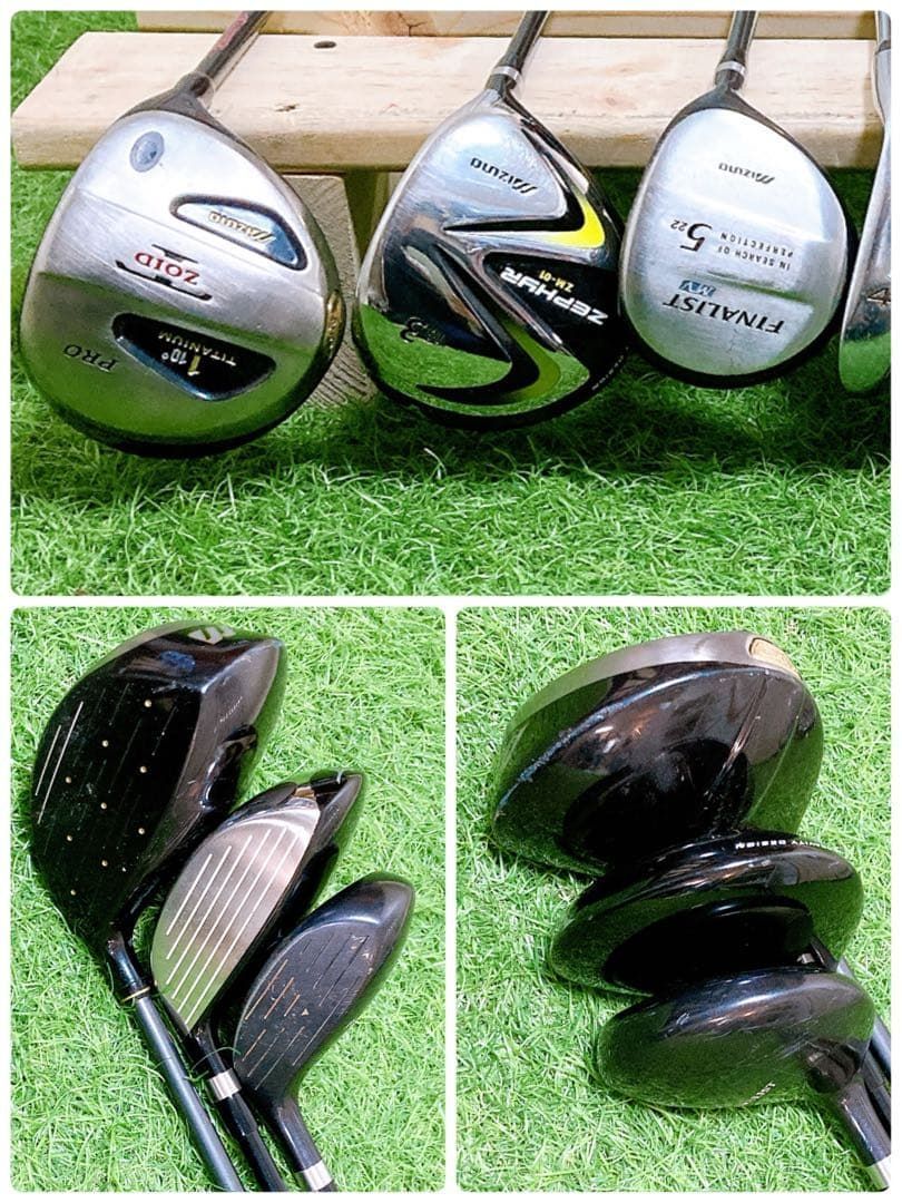 H3.ミズノ　初心者オススメ　メンズセット　ゴルフクラブ　14本 右利き H3.ミズノ 初心者オススメ ゴルフクラブ コレクション メンズセット 右