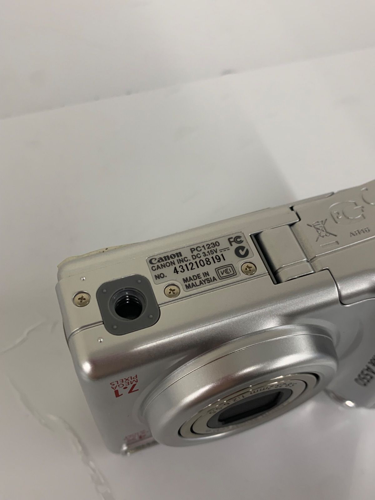 Canon PowerShot A550 動作確認済み　単三電池起動 ○2 【通電動作確認済み】Canon PowerShot A550 デジカメ 単三電池