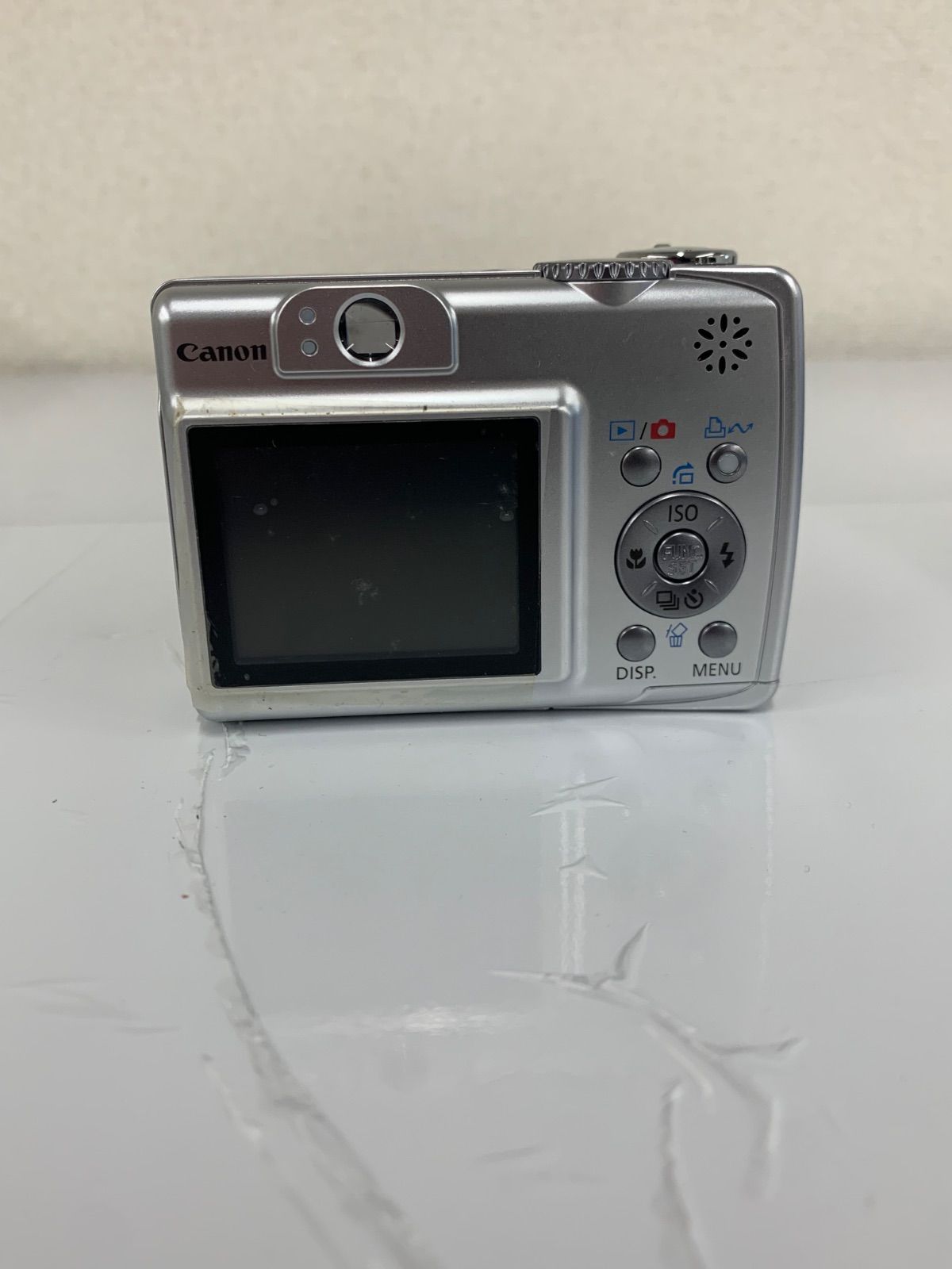○2 【通電動作確認済み】Canon PowerShot A550 デジカメ 単三電池