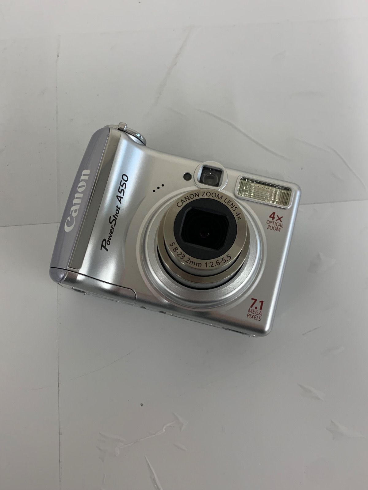 Canon PowerShot A550 デジカメ　動作確認済 単三電池起動 ○2 【通電動作確認済み】Canon PowerShot A550 デジカメ 単三電池