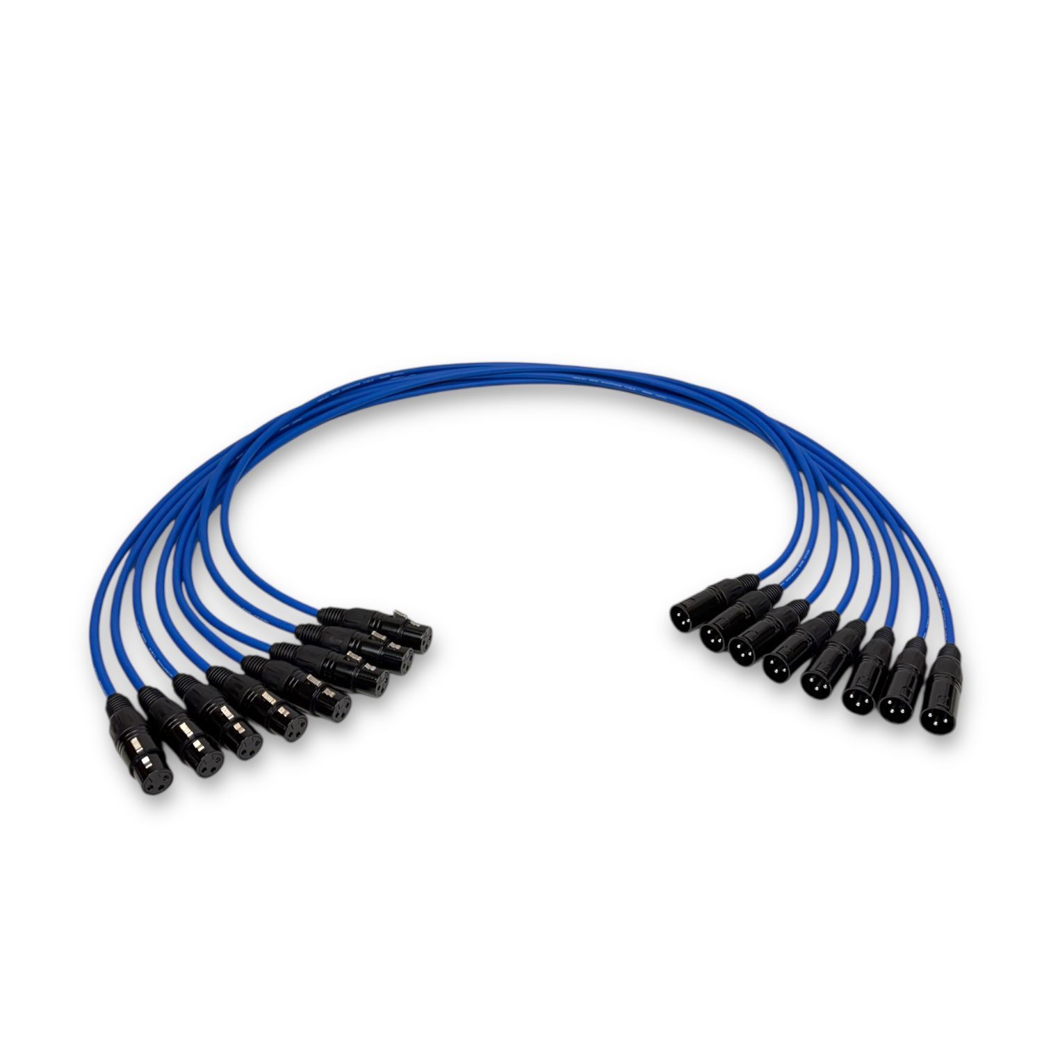 MOGAMI 2549 BLUE XLR マイクケーブル 1m 8本セット 【公式通販】
