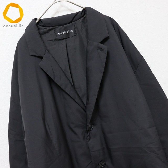 ミズイロインド mizuiro-ind ダウン コート ジャケット ブラック系