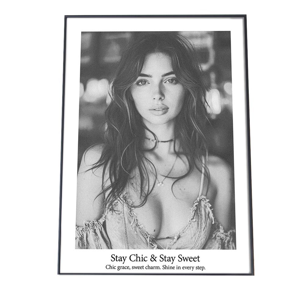 下着 OFF-WHITE B2サイズ（約51x73cm）】【lh-poster-3140】セクシー美女 アート