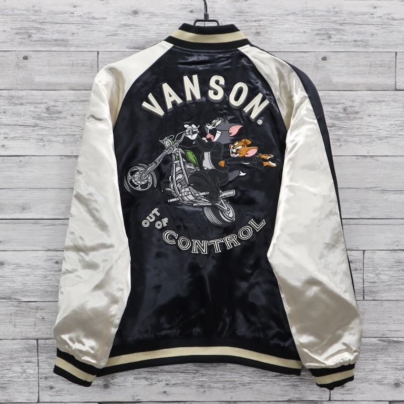 新品 メンズ バンソン VANSON トムとジェリー トムジェリ TOM & JERRY