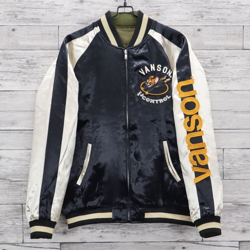 新品 メンズ バンソン VANSON トムとジェリー トムジェリ TOM & JERRY