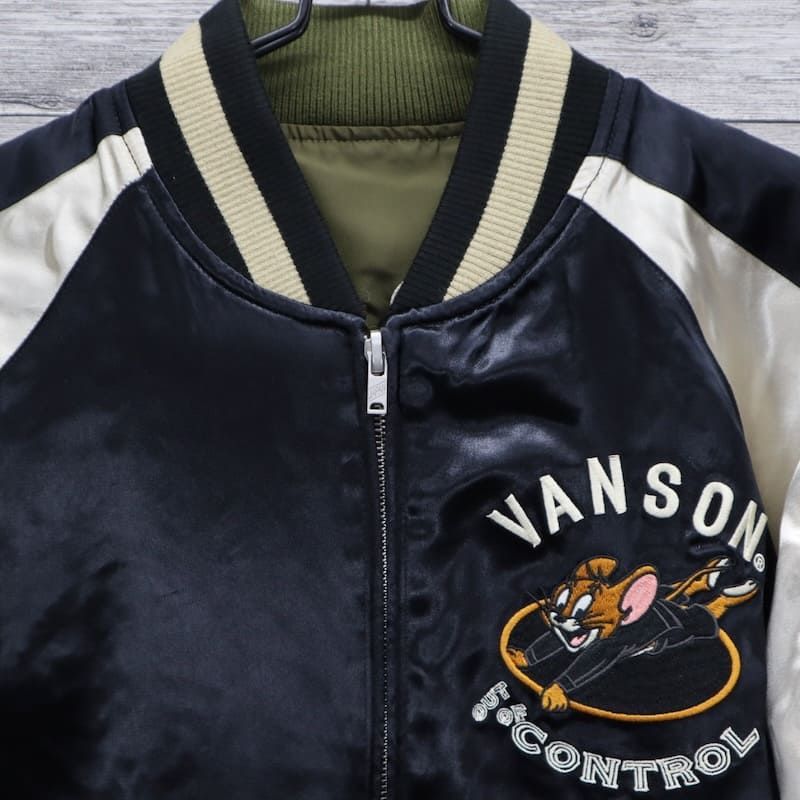 新品 メンズ バンソン VANSON トムとジェリー トムジェリ TOM & JERRY