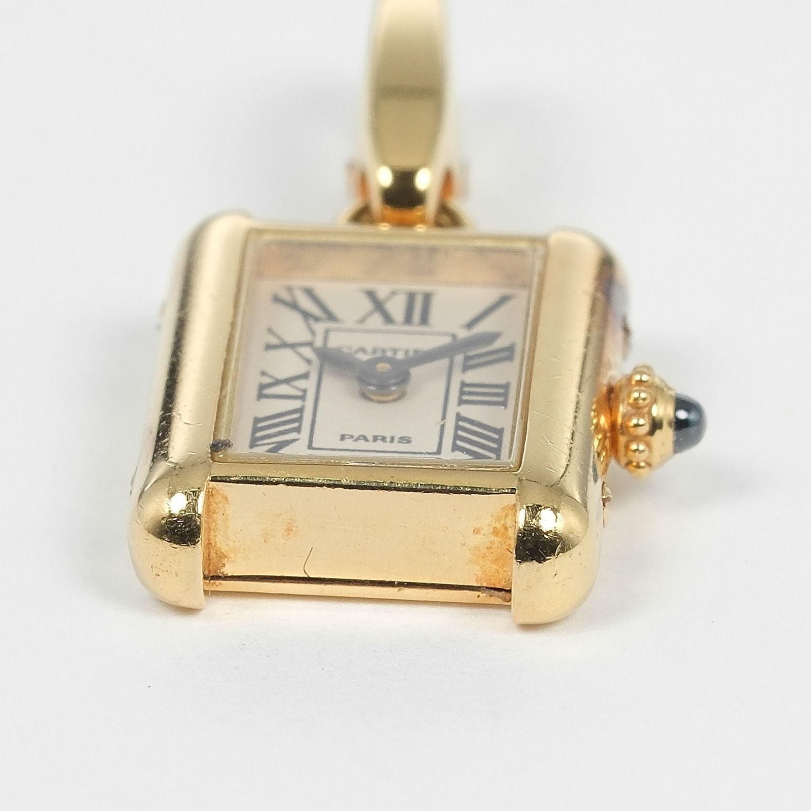 CARTIER】カルティエ タンク ウォッチチャーム K18イエローゴールド