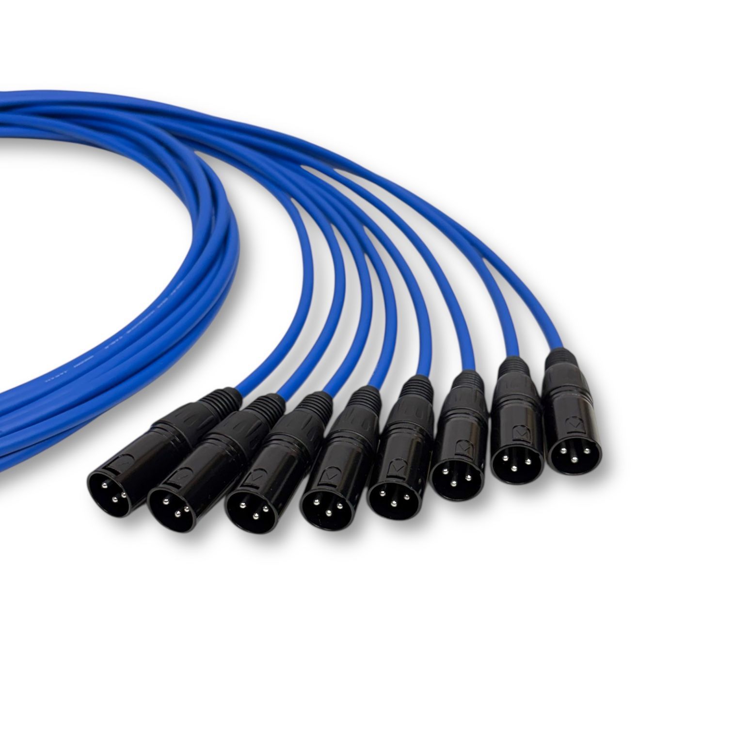 MOGAMI 2549 BLUE XLR マイクケーブル 2m 8本セット 【公式通販】