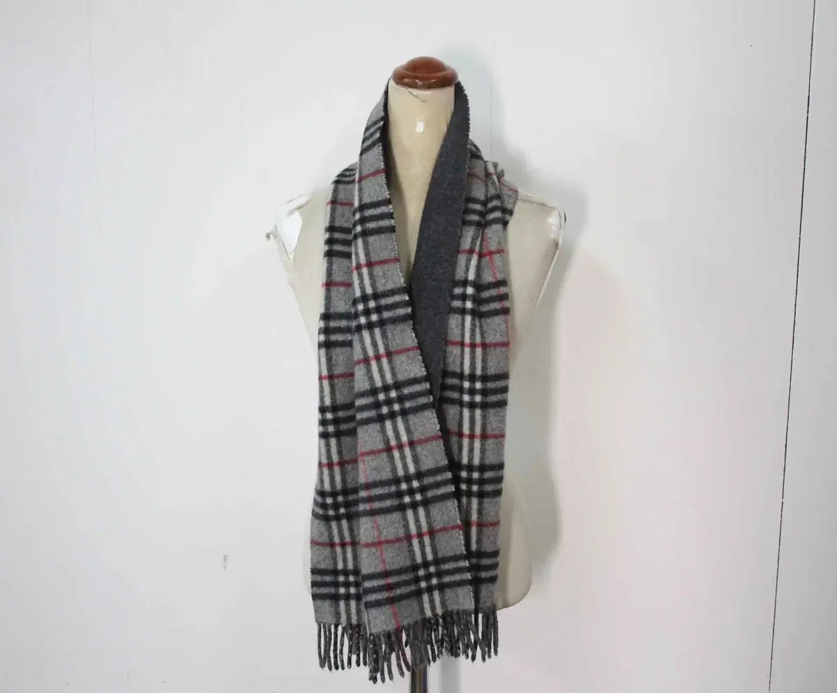 M-1272 BURBERRY バーバリー ユニセックス ノヴァチェック カシミア マフラー