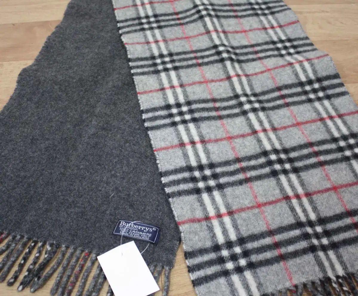 M-1272 BURBERRY バーバリー ユニセックス ノヴァチェック カシミア マフラー