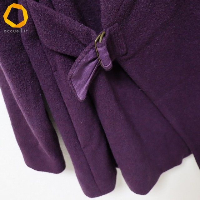 パラスパレス PAL'LAS PALACE コート ハーフ シルク混 パープル系