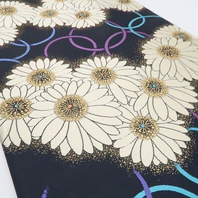  ❁tomihisa❁ マーガレット 着物 正絹 成人式 振袖用 幻想的なオーラを纏い 打ち上がる無限と花 袋帯 7345 袋帯 帯