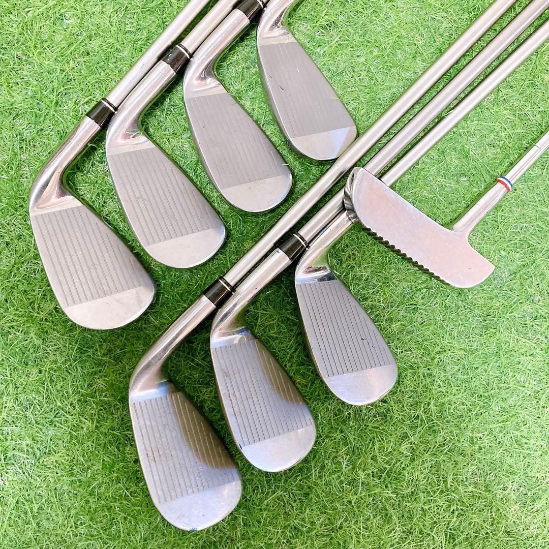 M5.レフティー 初心者オススメ ゴルフクラブ 左利きメンズセット FLEX