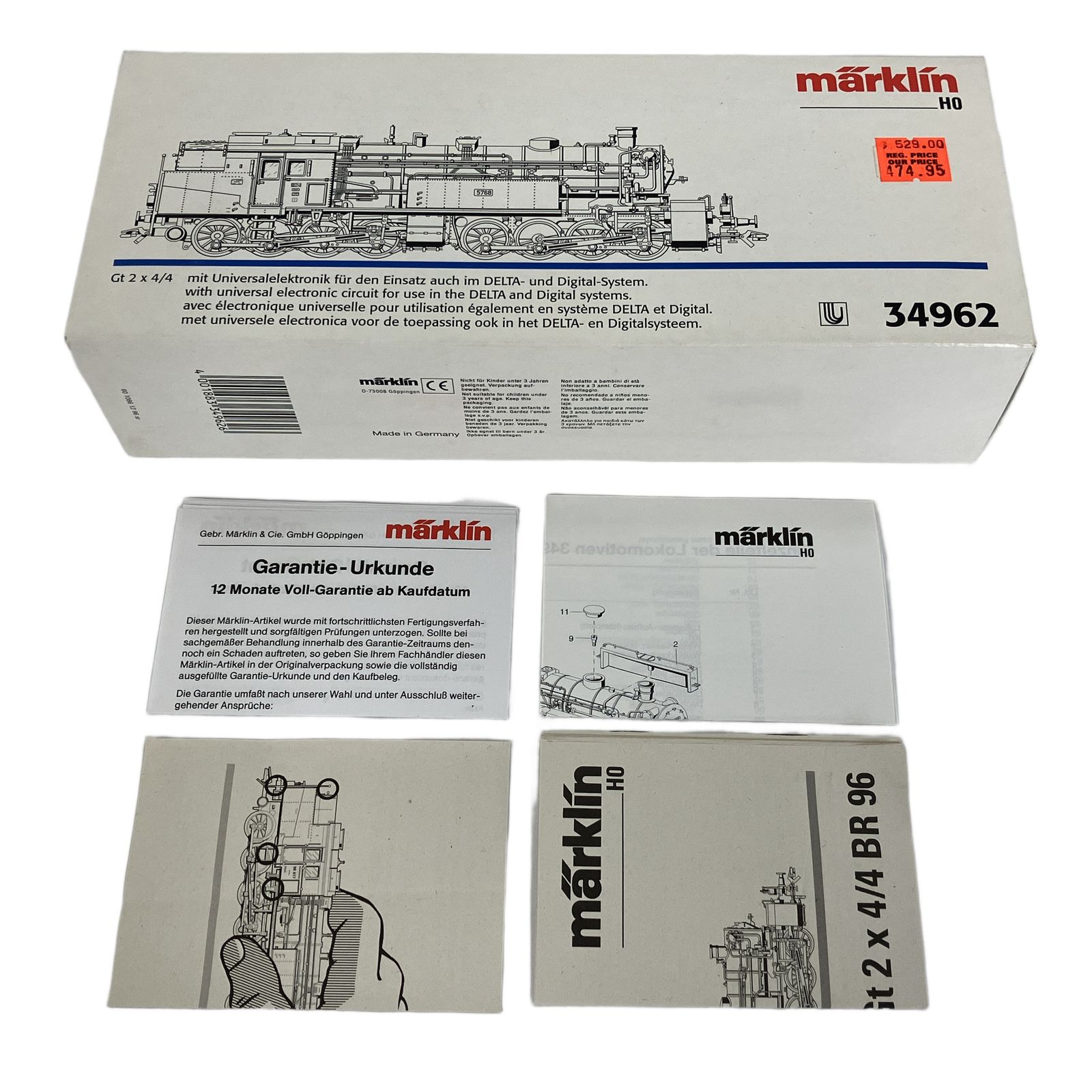 メルクリン 34962 蒸気機関車 鉄道模型 HO