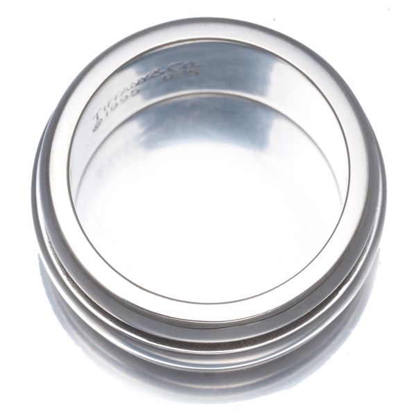 ティファニー リング グルーブド ダブルスリット ヴィンテージ 8.5号