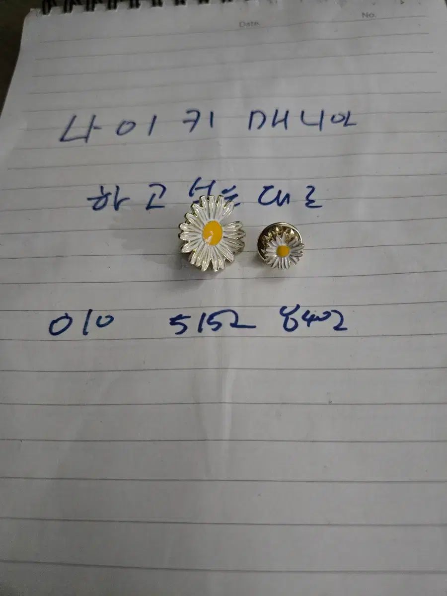 PEACEMINUSONE デイジー ピンセット バッジ GOLD