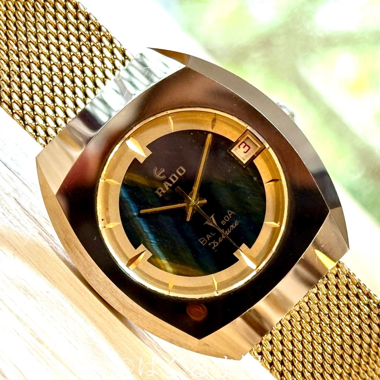 70s ラドー バルボアV 超硬ケース 自動巻き メンズウォッチ OH済