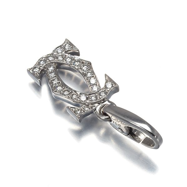 カルティエ ペンダントトップ ダイヤ ダイヤモンド 2C ドゥーブルC C2