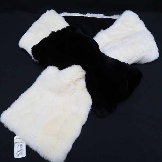 ❁tomihisa❁ ツモリチサト レッキスファー リボン モノトーン 和洋装 ストール のにクールなファーリボン ショール 7350